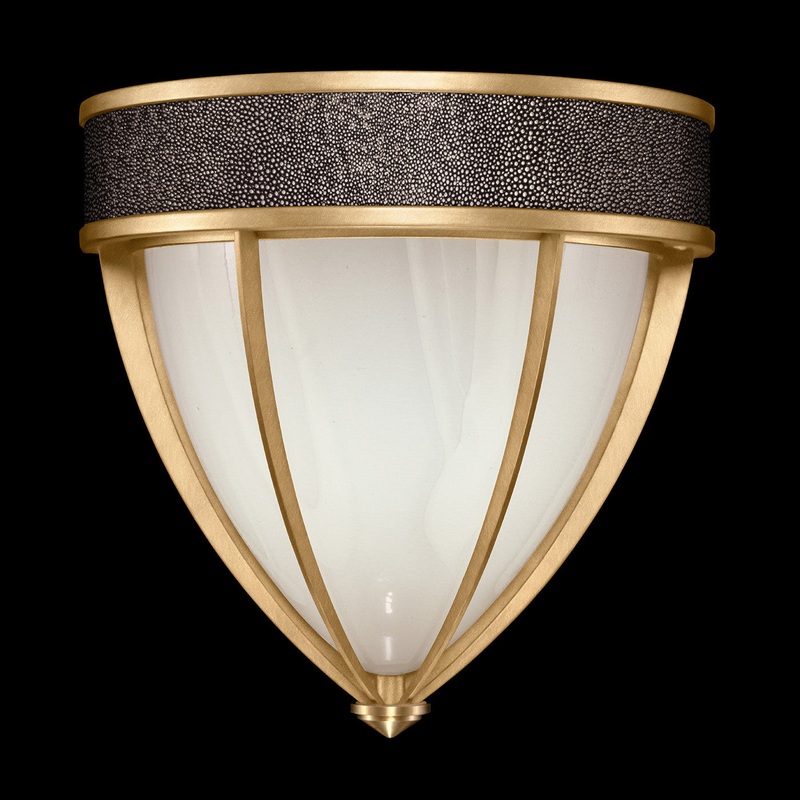 Mirage 12.25″H Sconce Gold Leaf/Brass/Pebble