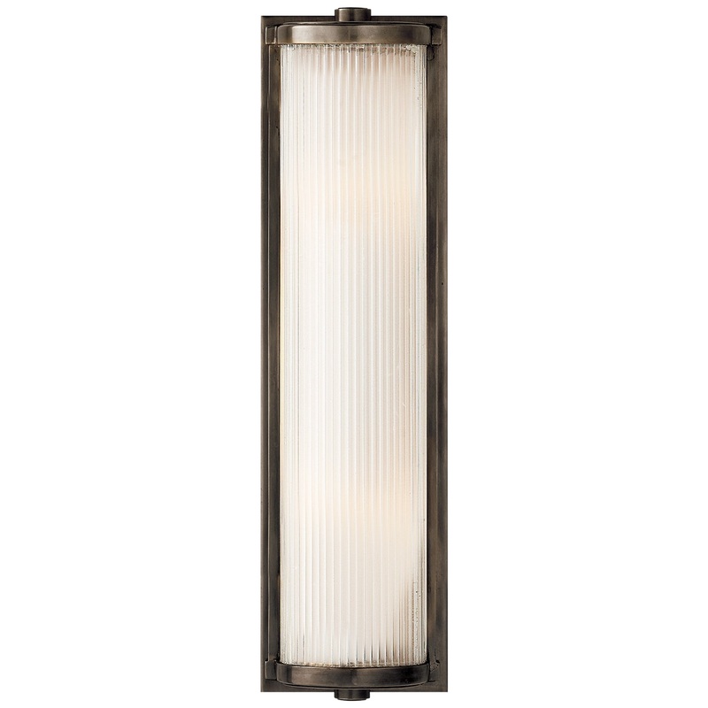Two Light Wall Sconce from the Dresser Collection in Bronze Finish by Visual Comfort Signature