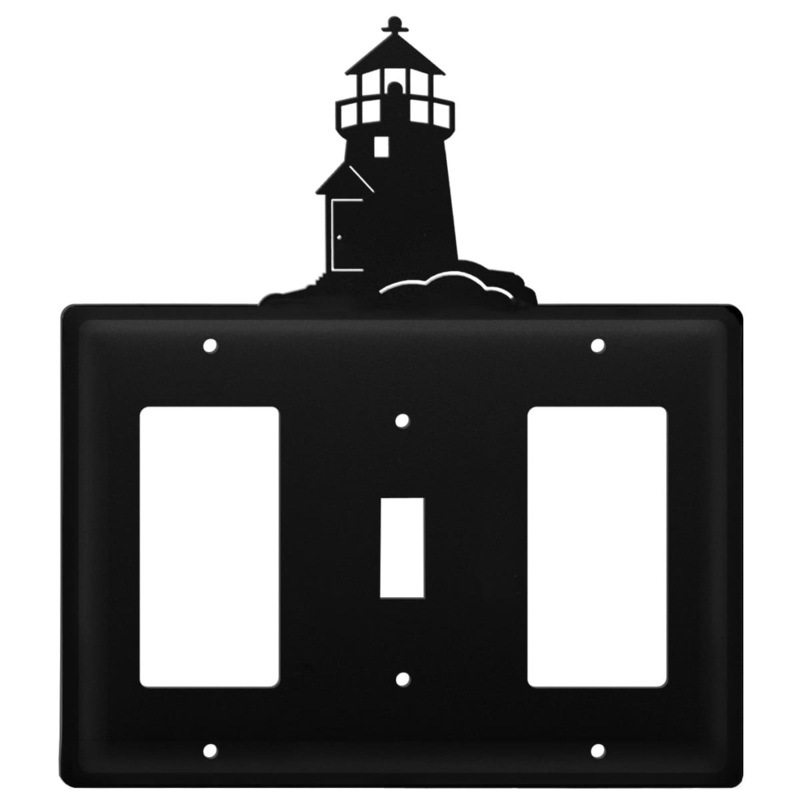 Village Wrought Iron EGSG-10 Triple Lighthouse Single GFI Switch and GFI Cover CUSTOM Product