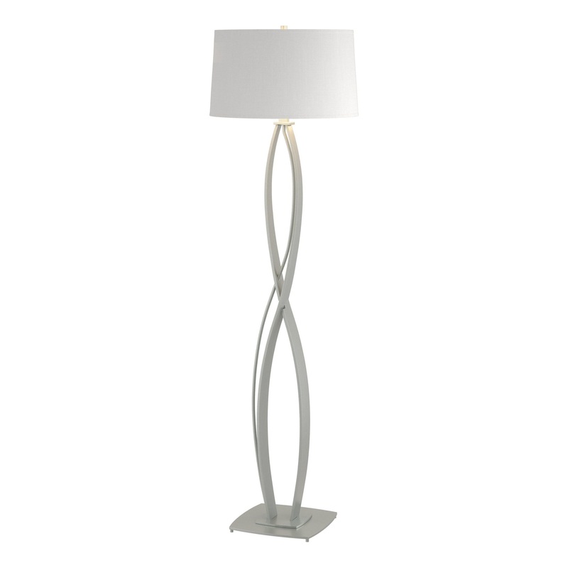 Almost Infinity Floor Lamp Vintage Platinum Natural Anna Shade (SF)