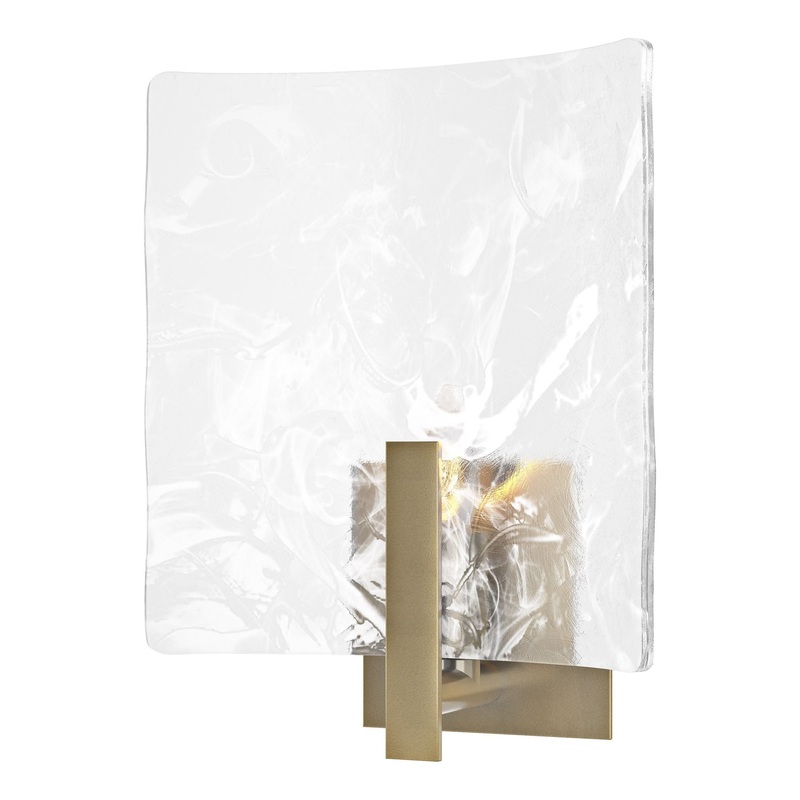 Arc Large 1-Light Bath Sconce Modern Brass