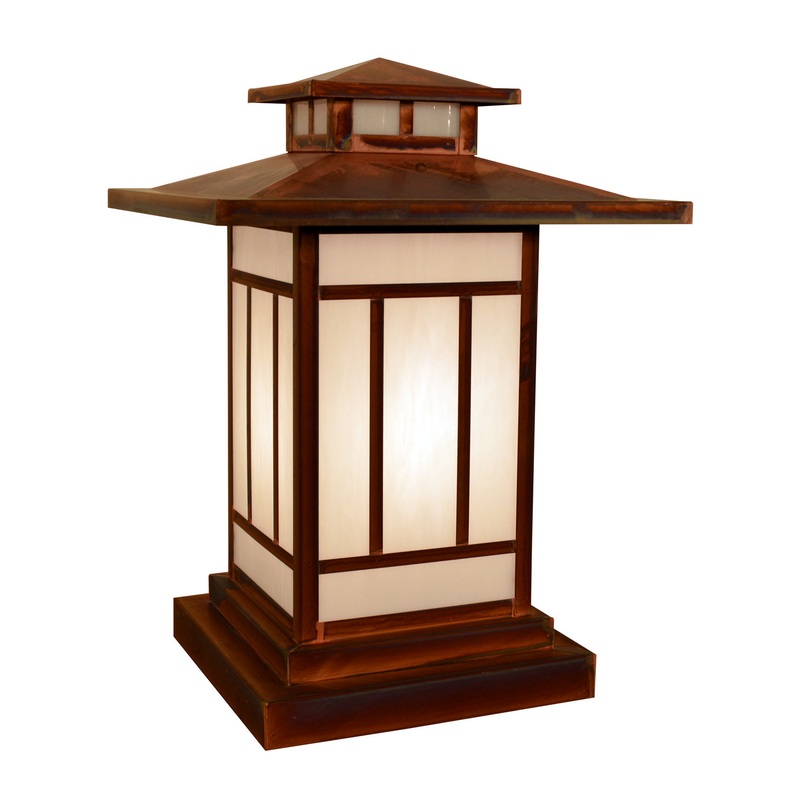Arroyo KC-12WO-RC Kennebec One Light Column Mount Raw Copper
