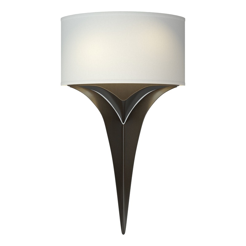 Calla Sconce Oil Rubbed Bronze Flax Shade (SE)