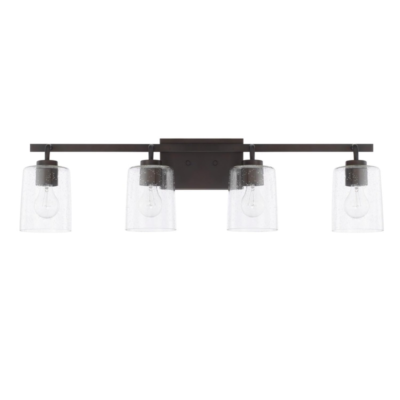 Capital Lighting 128541BZ-449 Greyson 4 Light Vanity Bronze