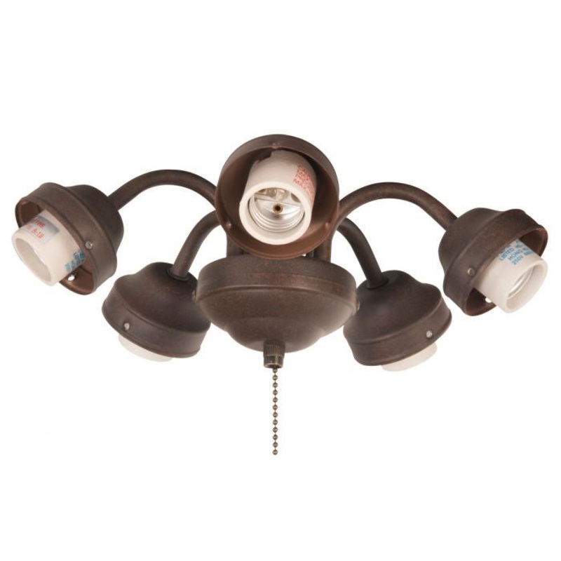 Craftmade F525-AG-LED Universal Five Light Fitter Aged Bronze Textured (Discontinued)
