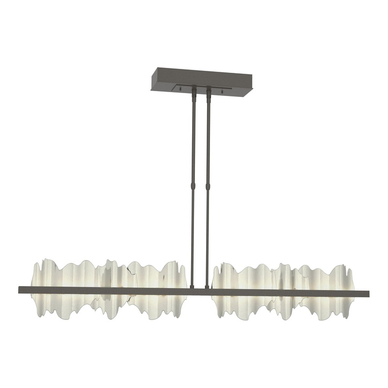 Hildene Large LED Pendant Dark Smoke Sterling