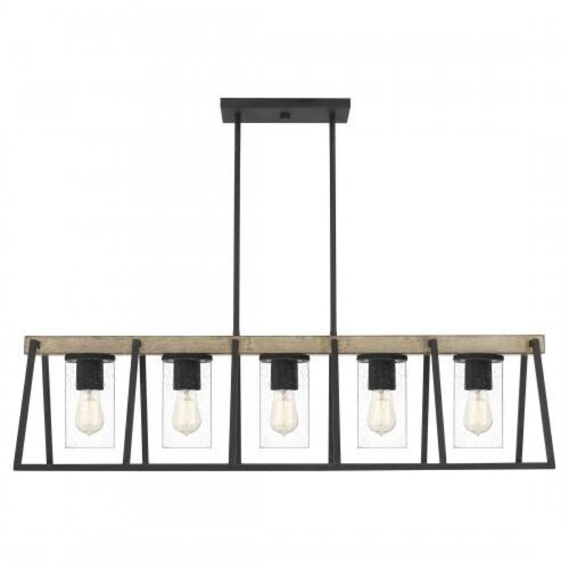Quoizel BRT3542GK Brockton Outdoor chandelier 5 lights grey ash Island Light