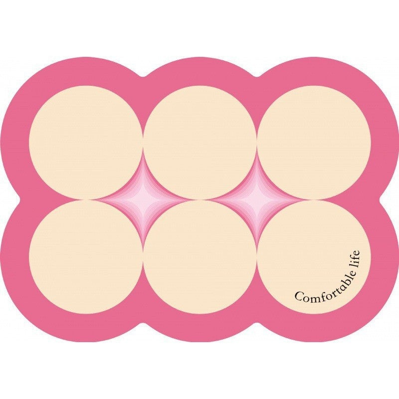 Style 4 Pink And Beige Absorbent Diatomaceous Earth Pet Feeding Mat – Non-Slip & Quick Dry Placemat (50x80cm)