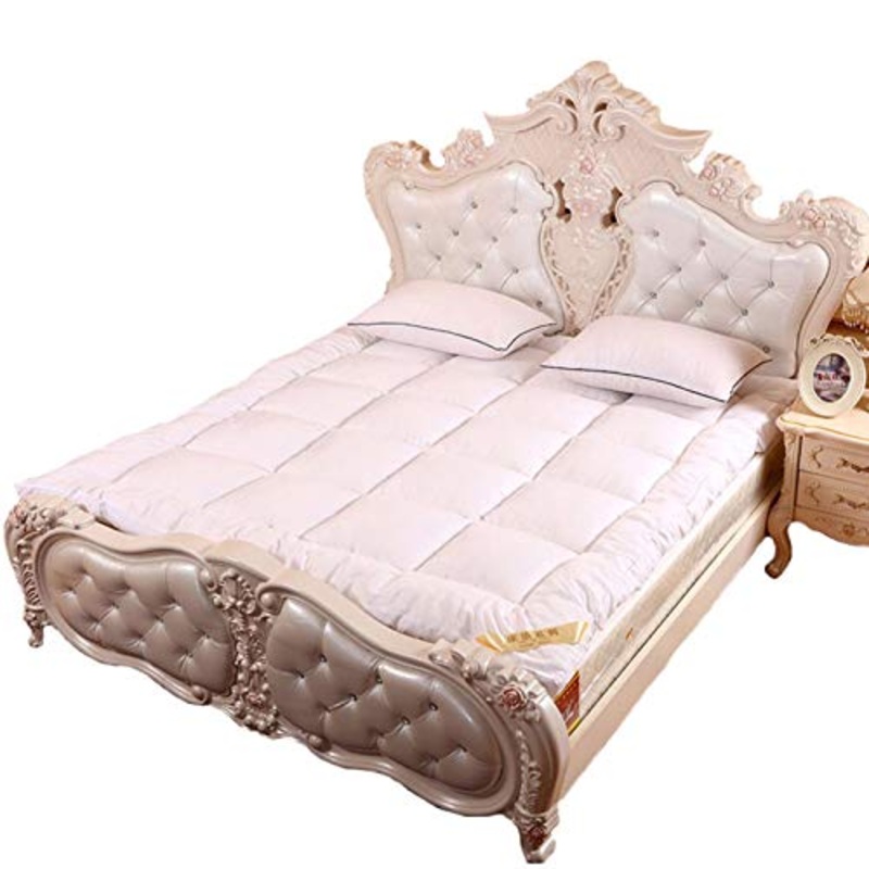 YAHAO Giapponese Pieghevole Materasso Letto Futon, Portatile Tatami Morbido Allevia Il Mal di Schiena Materasso per Residenza Studentesca Casa,White-200 * 220cm