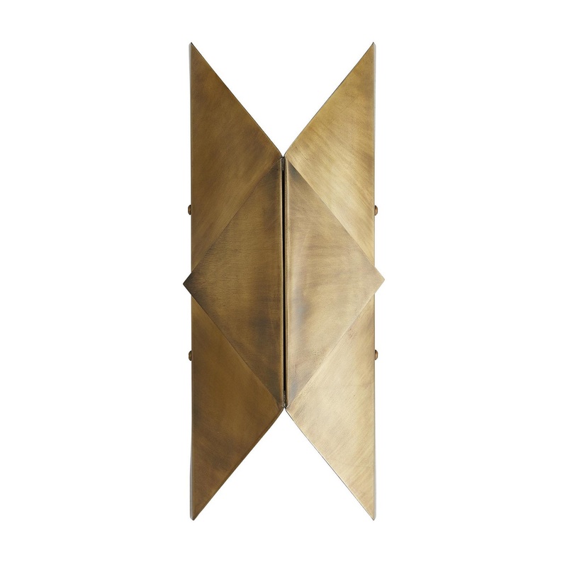 Arteriors 46430 Upson Two Light Wall Sconce Antique Brass