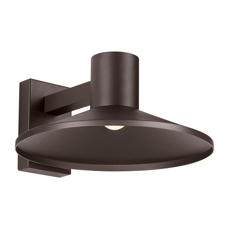 Ash 16 Outdoor Wall Bronze with Dome Lens 2700K / 18W (High Output) None