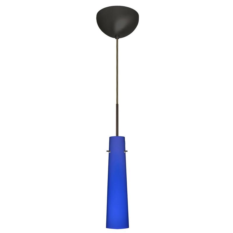 Besa 1BC-5674CM-HAL-BR Camino One Light Pendant Bronze
