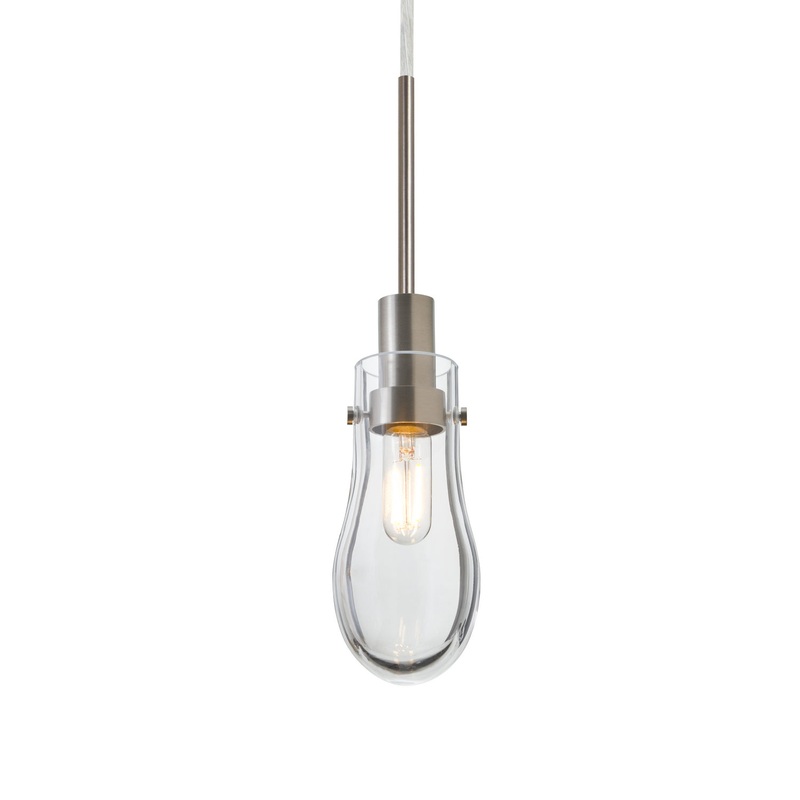 Besa 1JC-WISHCL-EDIL-SN Wish One Light Pendant Satin Nickel