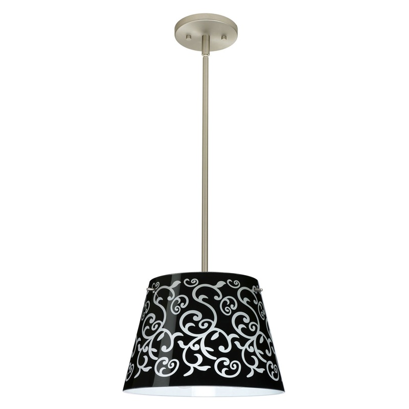Besa 1TT-4393BD-SN Amelia One Light Pendant Satin Nickel (Discontinued)
