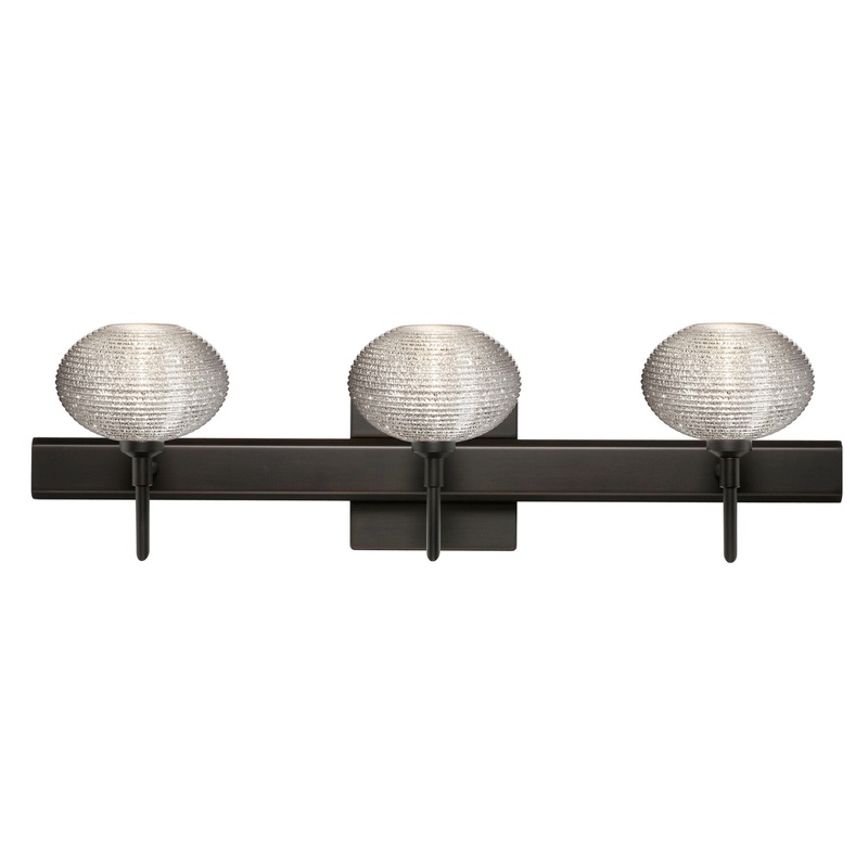 Besa 3SW-5612GL-BR-SQ Lasso Three Light Wall Sconce Bronze