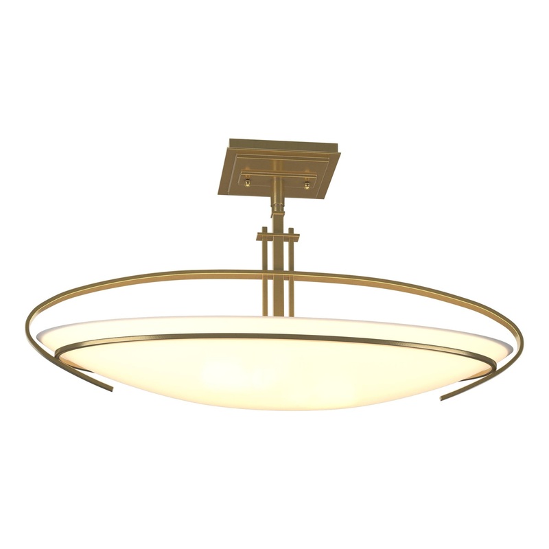 Mackintosh Semi-Flush Modern Brass