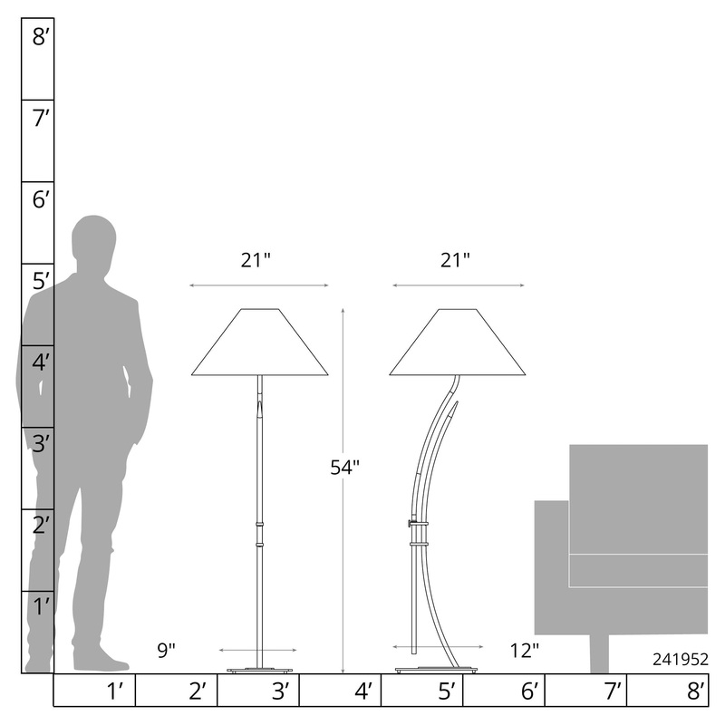 Metamorphic Contemporary Floor Lamp Ink