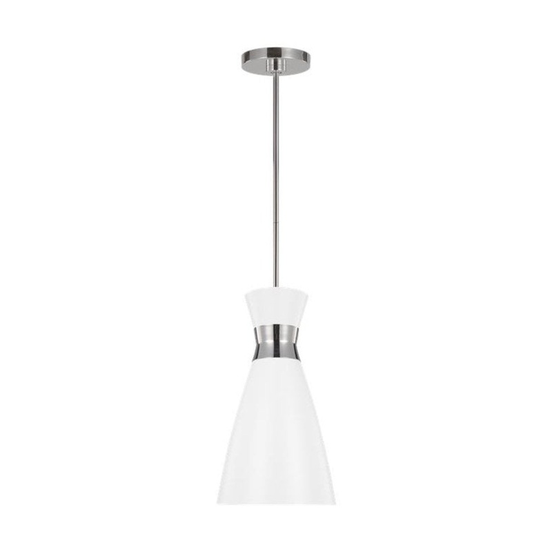 Pendant Heath Ellen DeGeneres 1 Lamp Polished Nickel 60 Watts