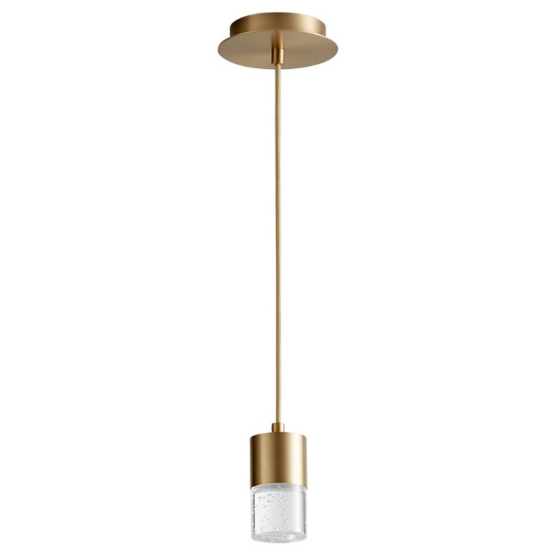 Spirit Single-Light 5″ LED Mini Pendant – Aged Brass