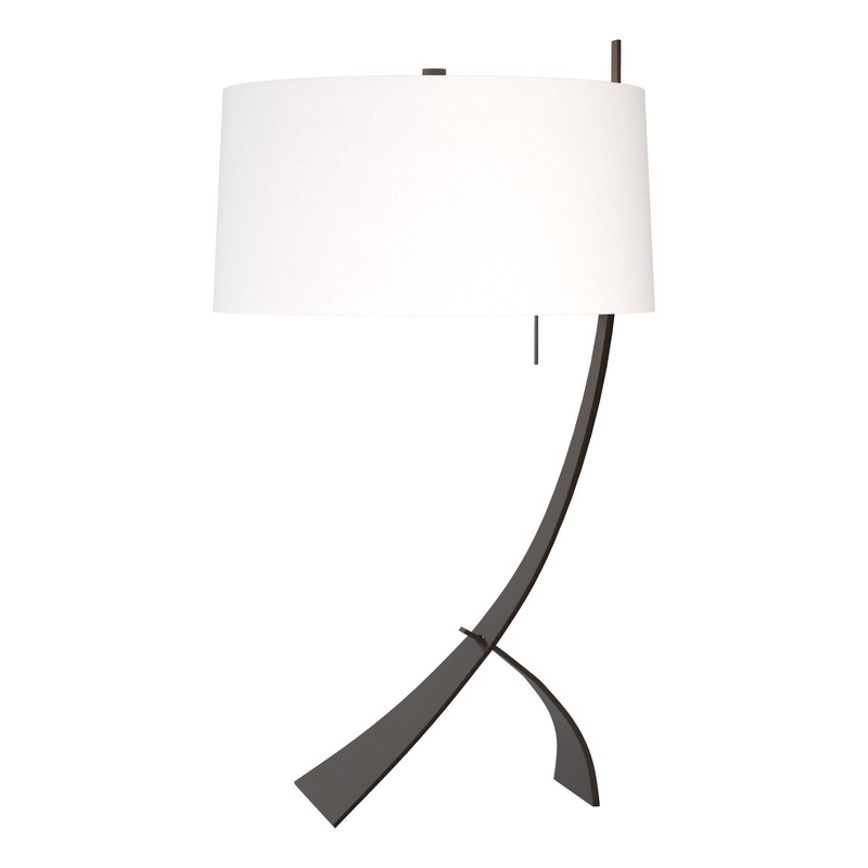 Stasis Table Lamp Natural Iron Natural Anna Shade (SF)