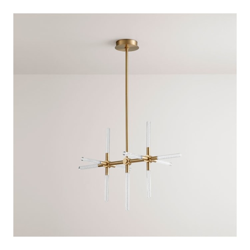 Tali Eleven-Light LED Chandelier – Aged Brass