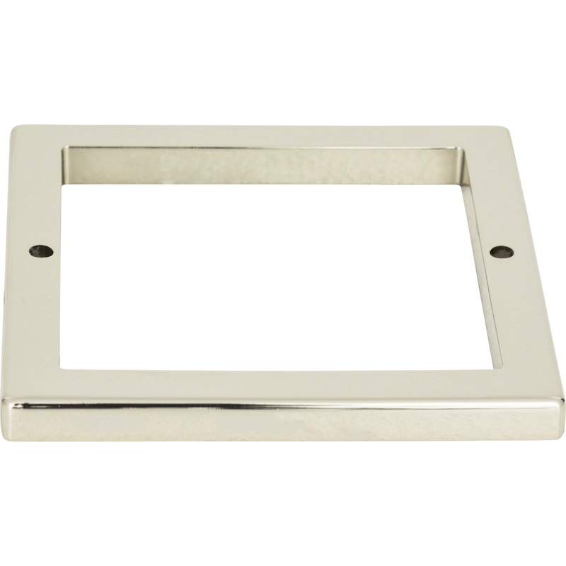 Atlas Homewares Tableau Square Base 3 Inch Polished Nickel