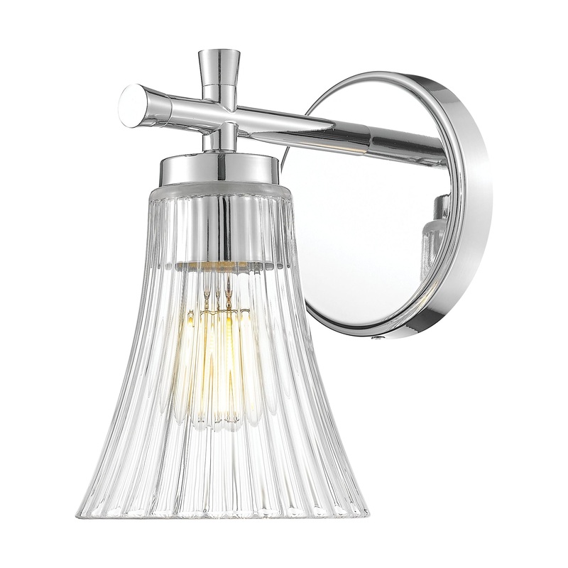 Belle 1-Light Wall Sconce Chrome