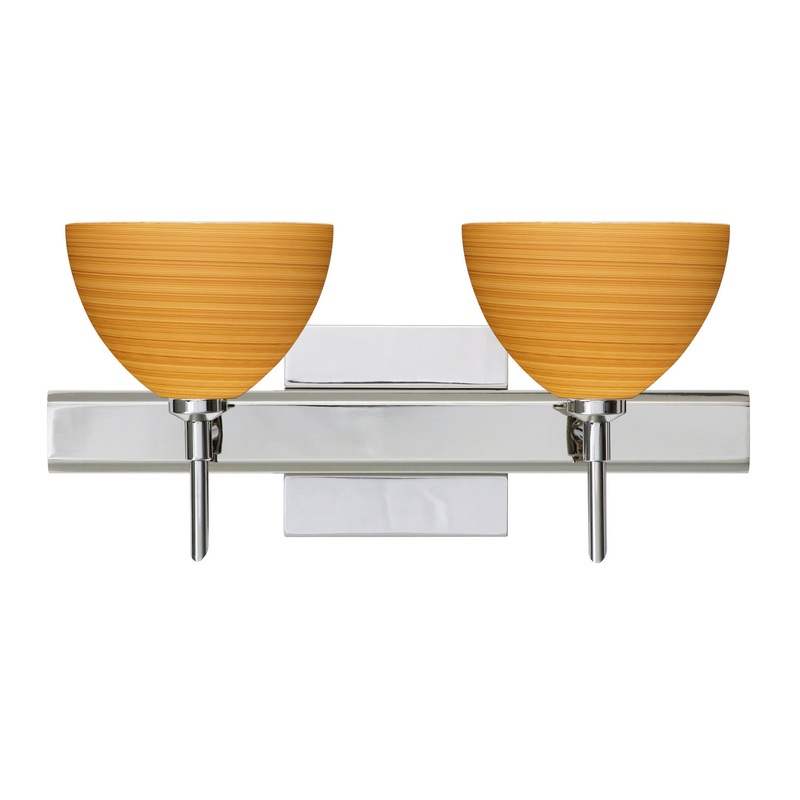 Besa 2SW-4679OK-CR-SQ Brella Two Light Wall Sconce Chrome (Discontinued)