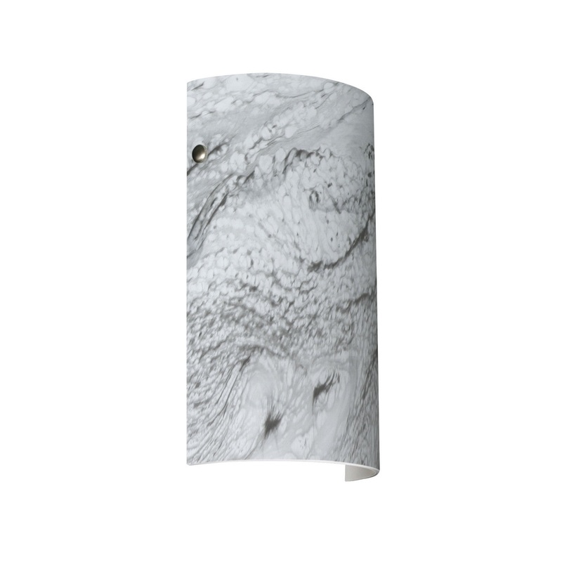 Besa 7042MG-LED-SN Tamburo One Light Wall Sconce Satin Nickel
