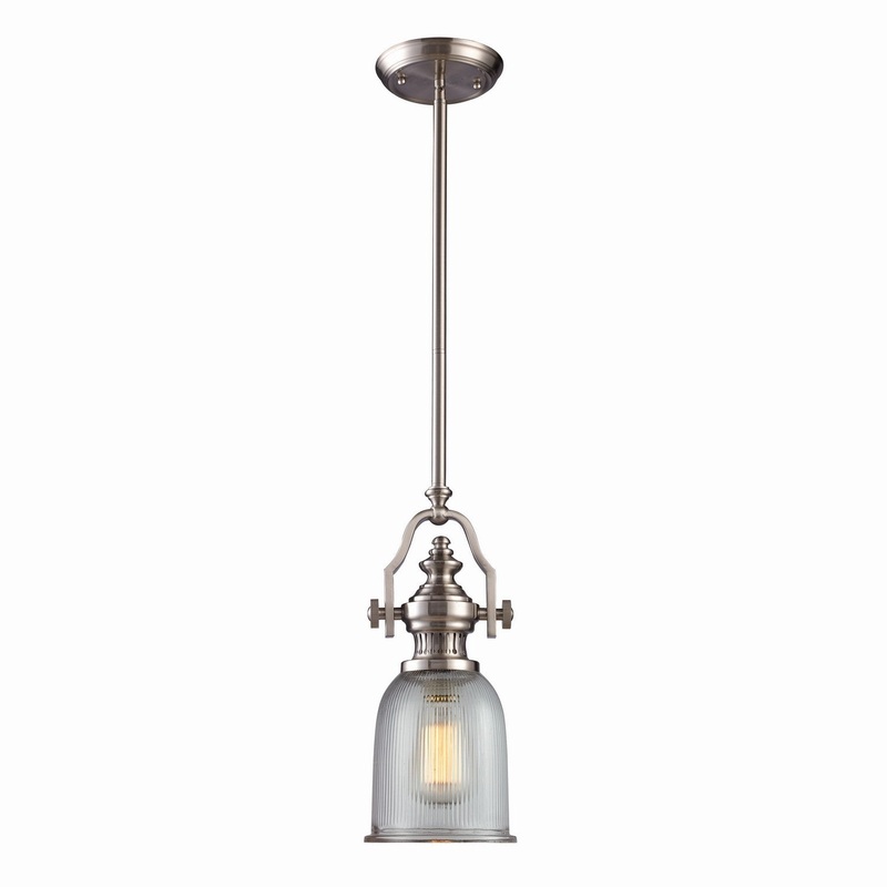 ELK Home 66771-1-H One Light Mini Pendant Satin Nickel