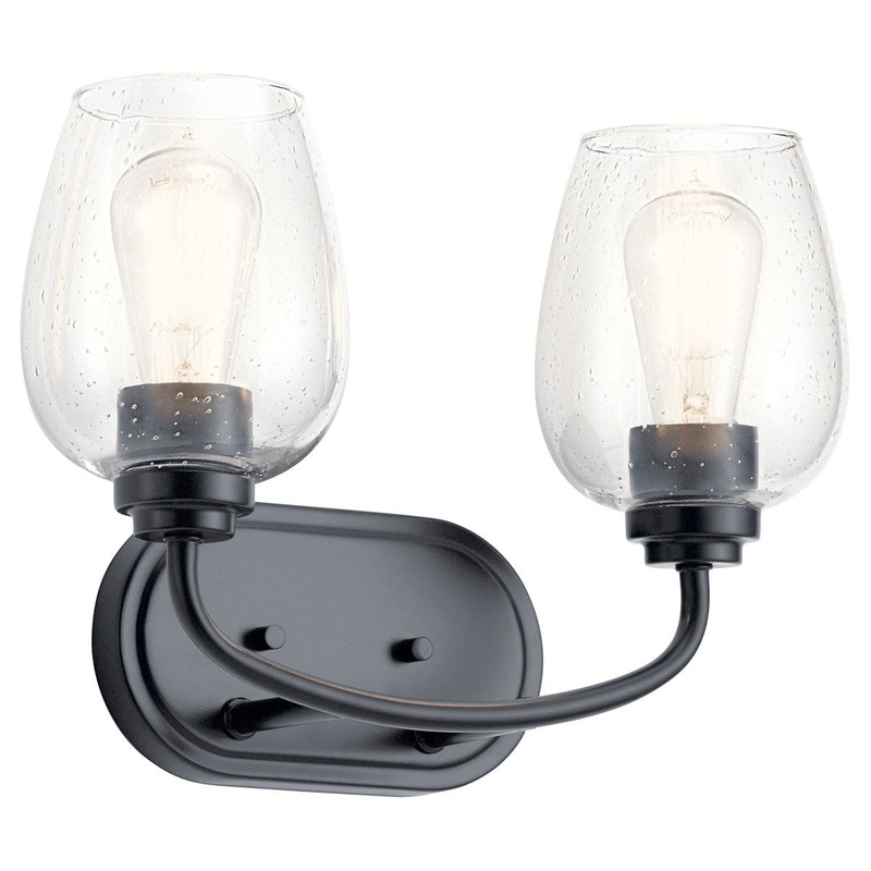 Kichler 45128BKCS Two Light Bath, Black