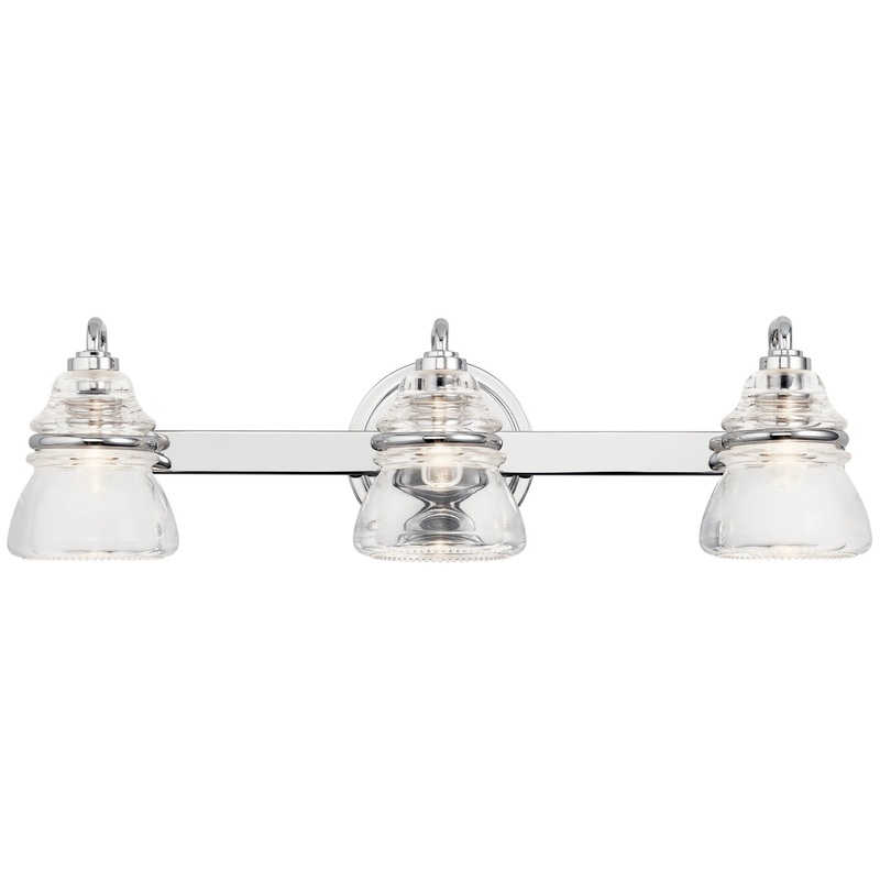 Kichler 45693CH Three Light Bath, Chrome