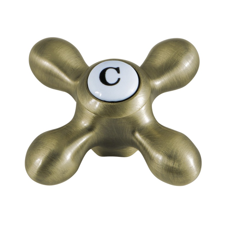 KSH3953AXC Cold Metal Cross Handle, Antique Brass