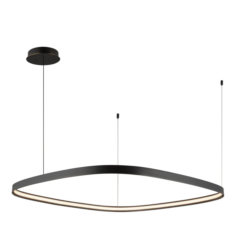LED Pendant from the Yukon Collection in Urban Bronze Finish by Kuzco Lighting