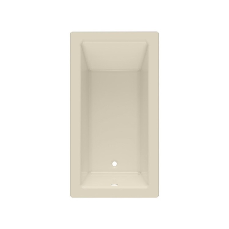 Soaking Tub Island Left Drain Bone Rectangle 60 Gallons 60 x 32 x 19 Inch