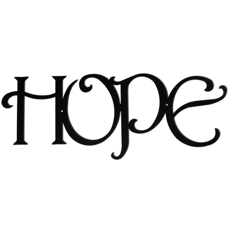 Village Wrought Iron WA-HOPE Wall Art HOPE