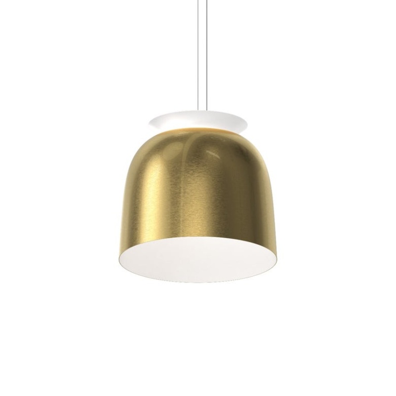Belle Flare Medium LED Bell Pendant Brass Finish