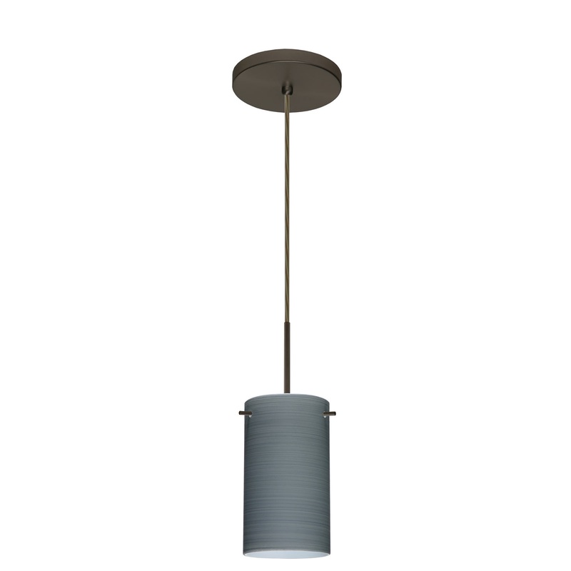 Besa 1BT-4404TN-LED-BR Stilo One Light Pendant Bronze