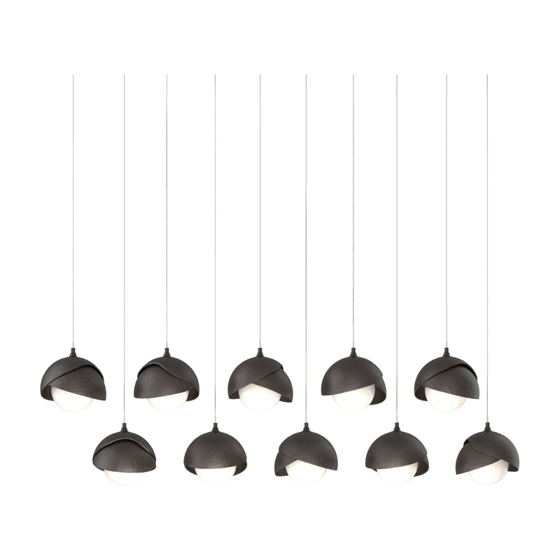 Brooklyn 10-Light Double Shade Pendant Oil Rubbed Bronze Oil Rubbed Bronze