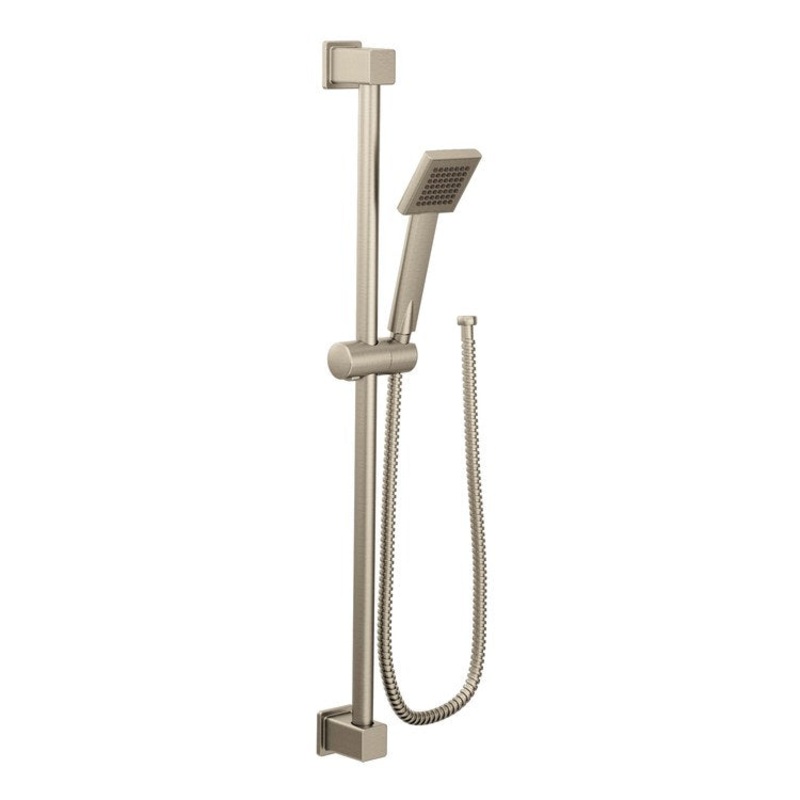 Handshower Set 90 Degree Brushed Nickel 1 Function WaterSense 1.5 Gallons per Minute