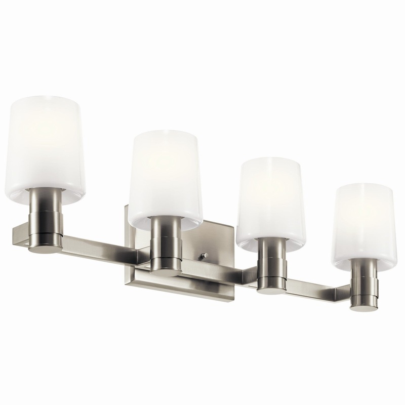 Kichler 55177NI Four Light Vanity, Brushed Nickel