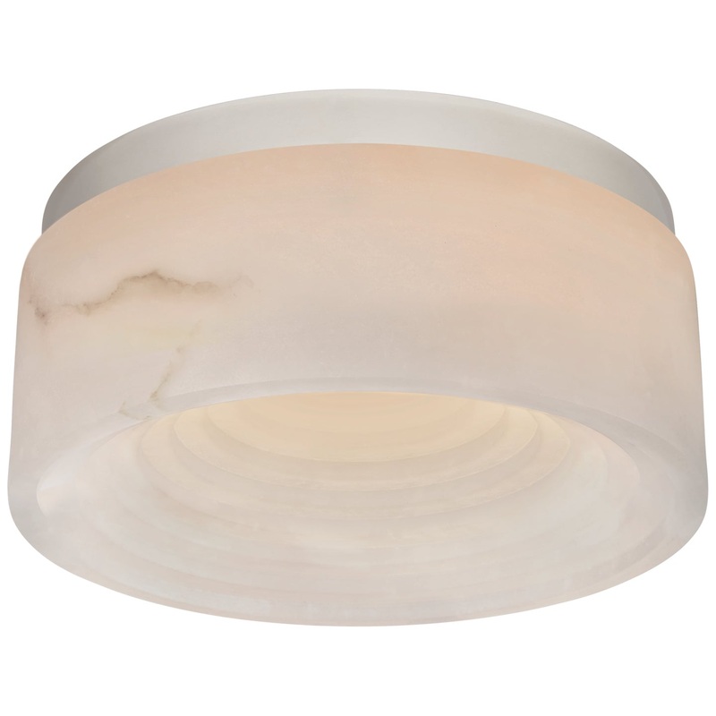 LED Flush Mount from the Otto Collection in Polished Nickel Finish by Visual Comfort Signature