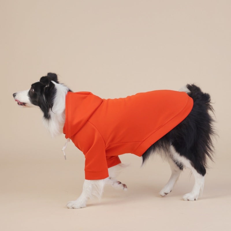 Orange Classic Dog Sweatshirt with Hood & Drawstrings – For Large Dogs (Size : 8XL)