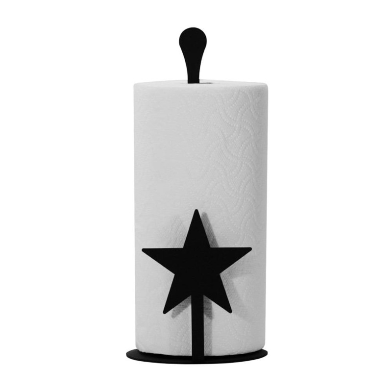 Village Wrought Iron PT-C-45 Star Paper Towel Stand