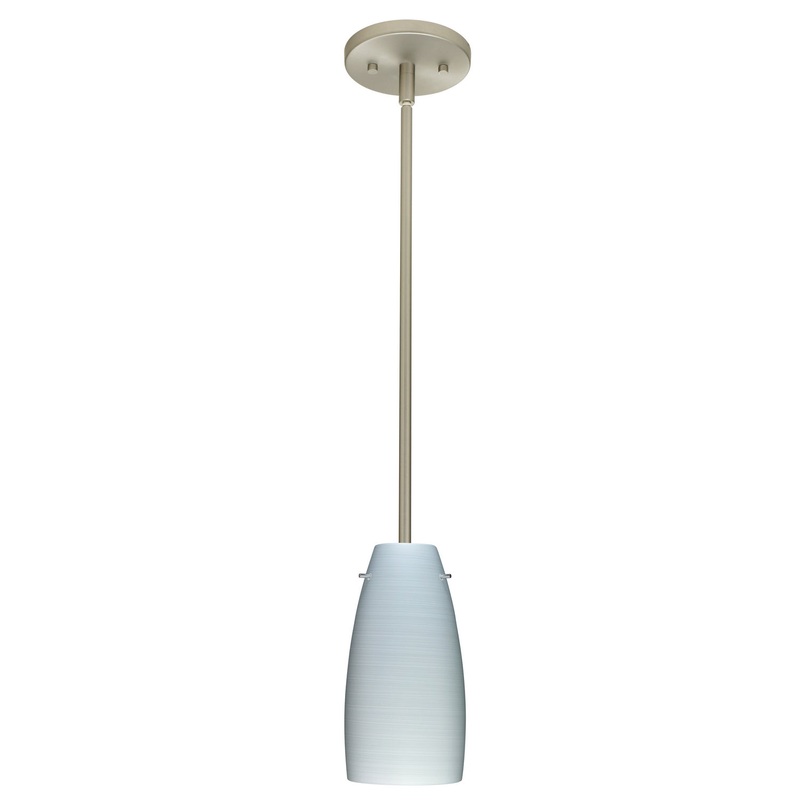 Besa 1TT-1512KR-LED-SN Tao One Light Pendant Satin Nickel