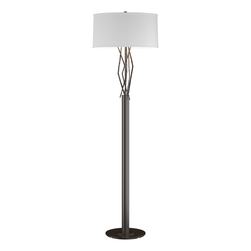 Brindille Floor Lamp Oil Rubbed Bronze Natural Anna Shade (SF)