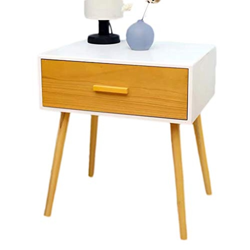 Comodino in Legno Tabella Domestica all’Ingrosso di pompaggio Camera Mini Storage Box Camera Storage Box Studio Soggiorno Corridoio 50X40X58cm FANJIANI (Color : D)