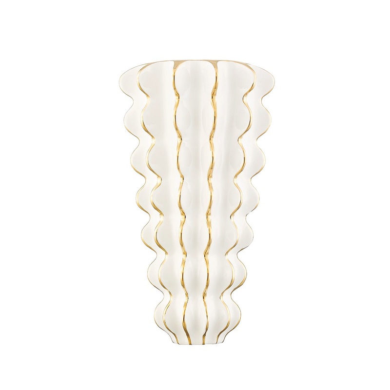 Corbett Lighting 394-02-CGW Esperanza Two Light Wall Sconce Ceramic Gloss White (Discontinued)