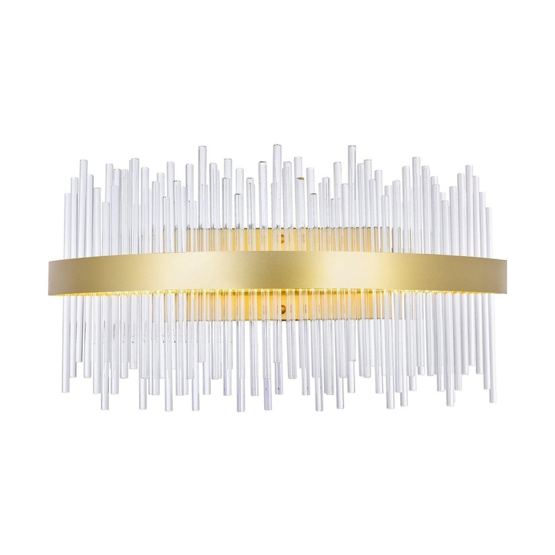 Genevieve Sconce Medallion Gold