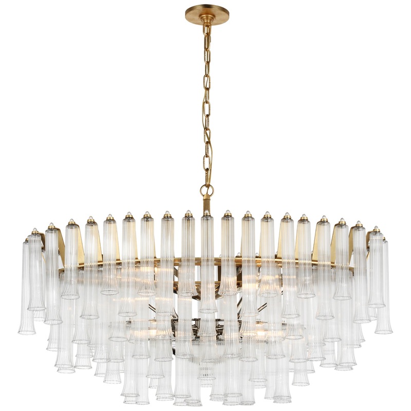 LED Chandelier from the Lorelei Collection in Gild Finish by Visual Comfort Signature